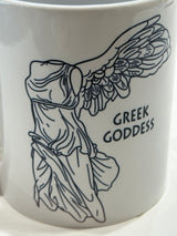 Greek Goddess – Nike, Goddess of Victory Mug- Silver or Gold Handle