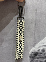 Misirlou Key / Bag Chain - Black with Crystal