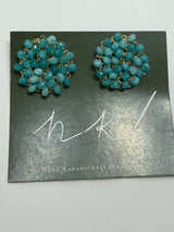 Hara Karamichali Disc Earrings - Turquoise