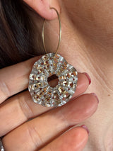 Tina Kotsoni Ostrea Earrings - Gold & Silver