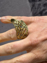Tina Kotsoni Wing Ring - Gold/Grey or Gold/Olive