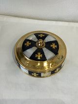 Black and White Mother of Pearl canister