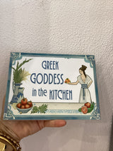 Greek Goddess in the Kitchen - Plaque/Tile