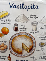 VASILOPITA COTTON TEA TOWEL