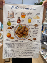 MELOMAKARONA COTTON TEA TOWEL