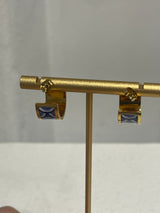 Greek -  Blue Shell Earrings