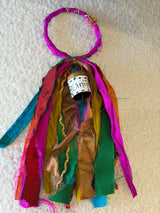 Greek Handmade Gouri - small brass bell with Silk Ribbons - Various