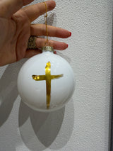 NIKA CHRISTMAS WHITE BAUBLE