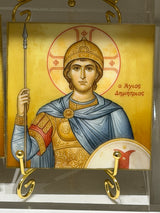 Marble Icon- Saint Dimitri - Αγιος Δημήτρης