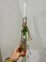 LAMBATHA -GOLD CROSS EASTER CANDLE