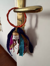 Greek Handmade Gouri - small brass bell with Silk Ribbons - Various