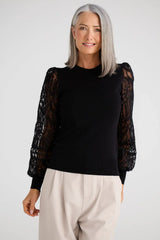 Janelle Knit Top - Black