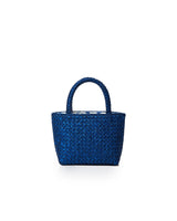 Miss Polyplexi -Micro Lousiana Metallic Blue Crochet Bag