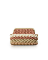 Miss Polyplexi -Naomi Multicolour - Dusty Pink Crochet Shoulder Bag