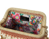 Miss Polyplexi -Naomi Multicolour - Dusty Pink Crochet Shoulder Bag