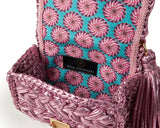 MIss Polyplexi Seville Metallic Rose Pink Seville Crossbody Bag