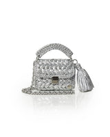 Miss Polyplexi - Seville Silver Metallic Crochet Crossbody Bag