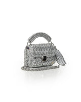 Miss Polyplexi - Seville Silver Metallic Crochet Crossbody Bag