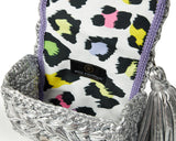 Miss Polyplexi - Seville Silver Metallic Crochet Crossbody Bag