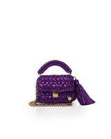 Miss Polyplexi - Seville Metallic Purple Crochet Cross Body Bag
