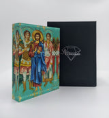 Jesus Christ with Archangels Michael and Gabriel Iconu