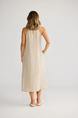 Cliffside Maxi Dress - Natural Linen