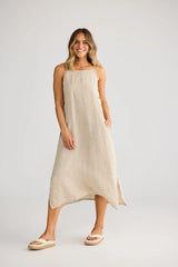 Cliffside Maxi Dress - Natural Linen