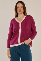 Hampton Cardigan - Pink