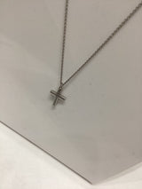 Silver Classic Small Cross Necklace