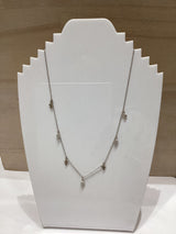 Silver Mini Cross Necklace - Crystal & Plain Cross