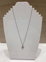 Silver Classic Small Cross Necklace
