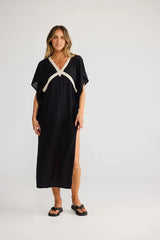 Luma Kaftan - Black with Natural