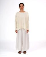 Olivia Pure Lambswool Jumper - Milk