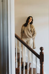Montaigne Pure Lambswool Jumper - Oatmeal