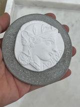 Athena Cement Plaque Decor