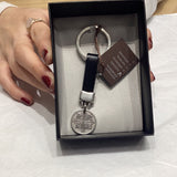 Leather NIKA coin key ring