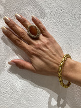 Hara Karamichali Stone Ring -Orange Agate