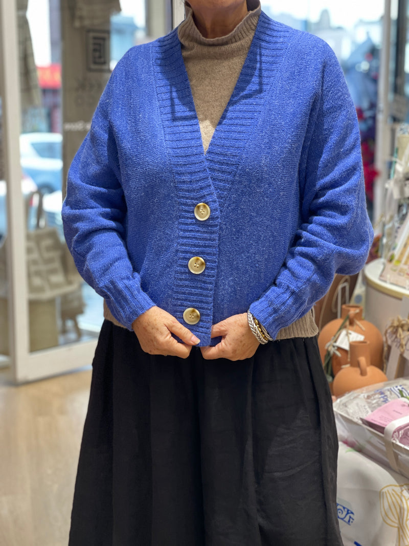 Carrington Cardigan  -Mediterranean Blue