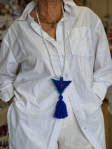 Maria Davilla Handmade Filakto Long Necklace - Various