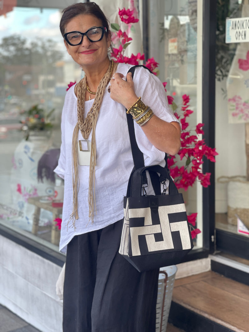 Antistrophe Top Handle Bag - Black