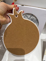 NIKE Greek Goddess  Ceramic Wall Pomegranate plaque/Trivett