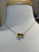 AMMOS GOLD HEART NECKLACE