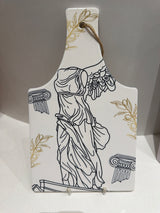 NIKE Greek Goddess  Ceramic Wall Paddle plaque/Trivett