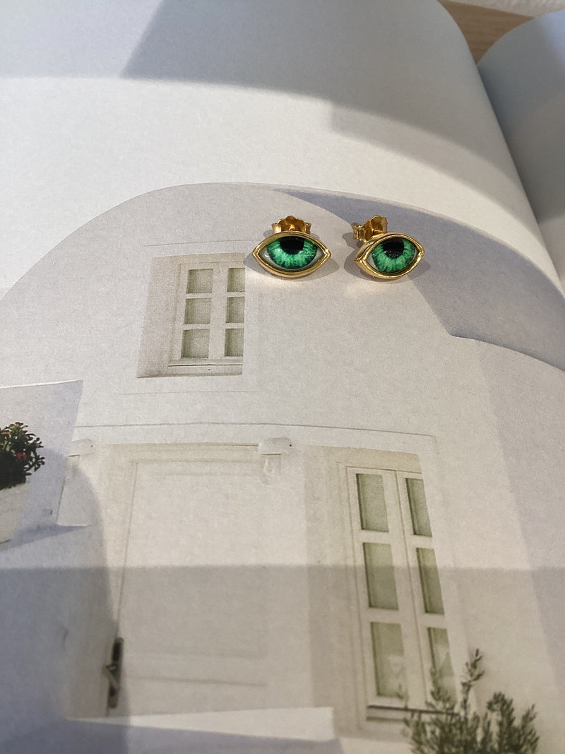 Green Mati Designer Earrings