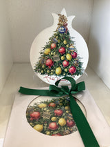 Greek Christmas Tree Ceramic  Trivet