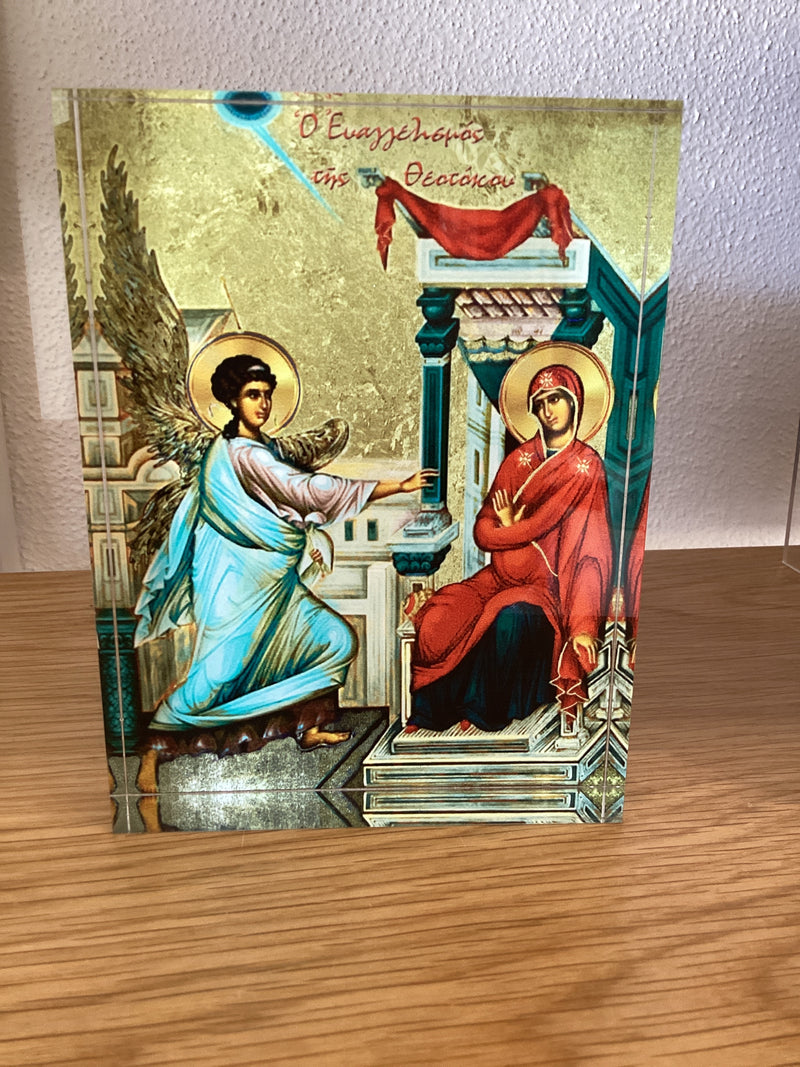 Visit of Archangel to Mother Mary  Icon