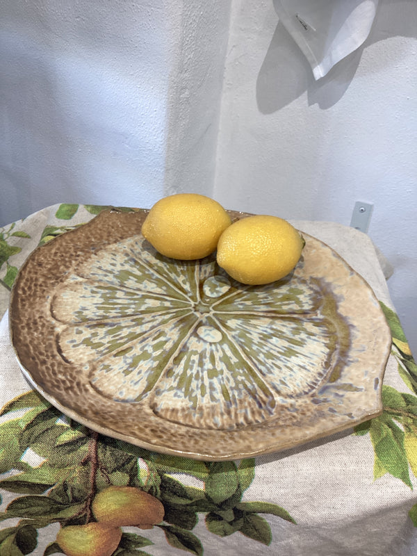 Lemon ceramic Serving Platter