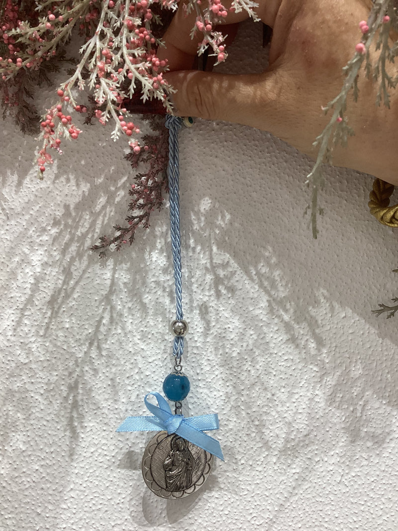 Large Panagia on a Blue Cord