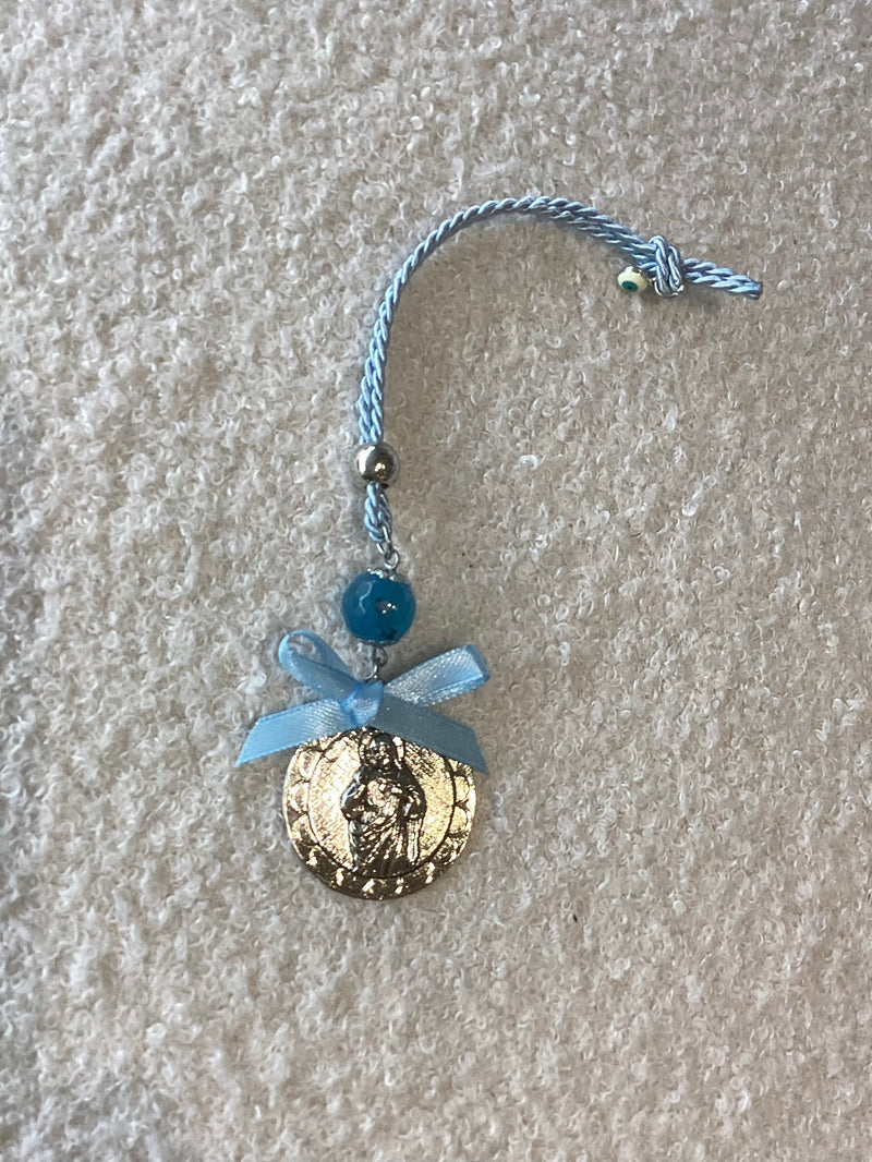 Large Panagia on a Blue Cord