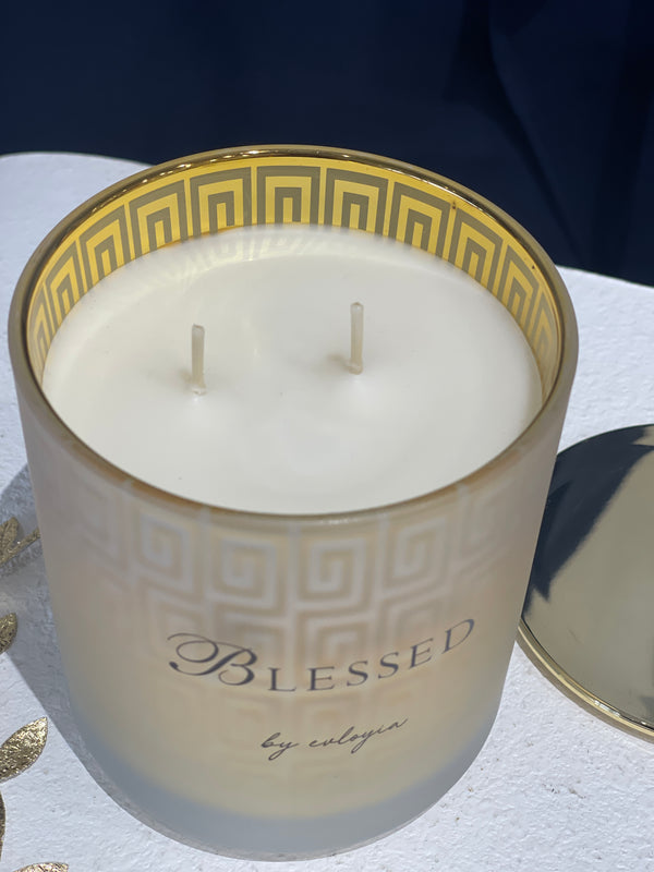 Blessed SOY CANDLE by Evlogia - Frankincense, Patchouli & Sandalwood